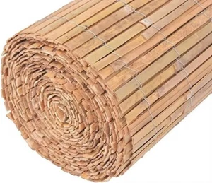 Bamboo Slat Fence Screen Roll Screening Fencing Privacy Sun Panel Garden Outdoor - Picture 1 of 9