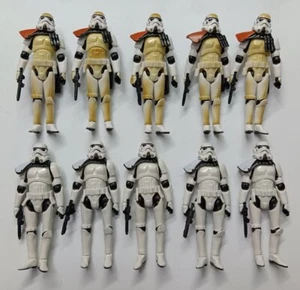 lot of 10 Hasbro Star Wars Shadow Stormtrooper Troopers figure w gun 3.75" #s3 - Picture 1 of 10