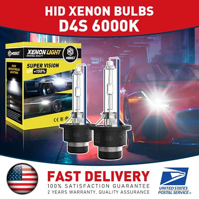 2Pcs D4S 6000K Super White HID Xenon Conversion Kit For 2007-2015 Lexus GS350 - Image 1 of 4