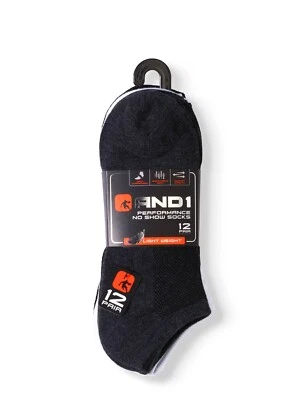 AND1® Calcetines de Rendimiento Ligeros No Show para Hombre, 12 PARES AN5301003 Foto 1 de 4