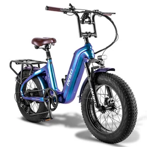 FAFREES Kohlefaser Elektrofahrrad E-mountainbike 500W 48V 20 Zoll e Bike Fatbike - Bild 1 von 15
