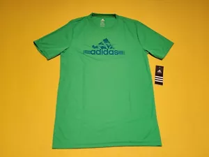 Adidas Herren Go To Performance T-Shirt klein grün neu mit Etikett kostenloser Versand - Bild 1 von 2