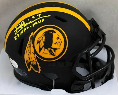 Joe Theismann Signed Washington Eclipse Speed Mini Helmet w/ 83 MVP - JSA Auth - Image 1 of 2