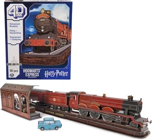 NIB Harry Potter Hogwarts Express 4D Build 3D Puzzle Model Kit New - Picture 1 of 9