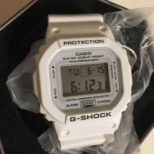 Casio G-Shock DW-5600MW-7 White Resin Watch Used - Picture 1 of 6