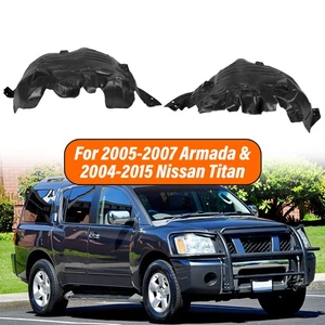 New Fender Liner Splash Shields For Nissan Titan,Armada Front Left & Right Pair - Picture 1 of 10