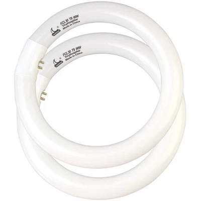CHKADAWA FCL30/30K Circular Fluorescent Light Bulbs T9 9 inch 30 Watts, Round... - Image 1 of 4