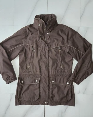 Vintage Aigle Insulated Brown Parka Coat Womens UK Size XS - Image 1 of 4