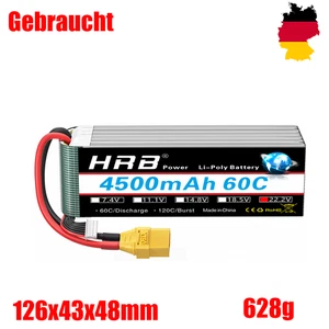 HRB 22,2V 4500mAh 6S Lipo Akku Batterie XT90 für RC Hubschrauber Flugzeug - Bild 1 von 1