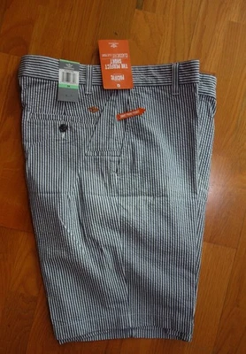 Pantalones Cortos Dockers Hombre Azul Marino y Blanco Rayas Colección Pacífico Talla 34 Nuevos con Etiquetas Foto 1 de 3