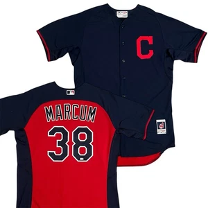2015 Team Issued Cleveland Indians Shaun Marcum BP Jersey With Holo Men’s 48/L - Picture 1 of 13