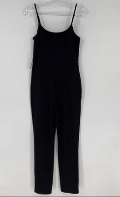 Mono Express para mujer negro sin mangas pierna recta de una pieza talla pequeña Foto 1 de 4