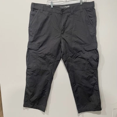 Pantalones de Trabajo Carhartt Force Calce Relajado Ripstop Carga Para Hombre 44x30 Gris Foto 1 de 4