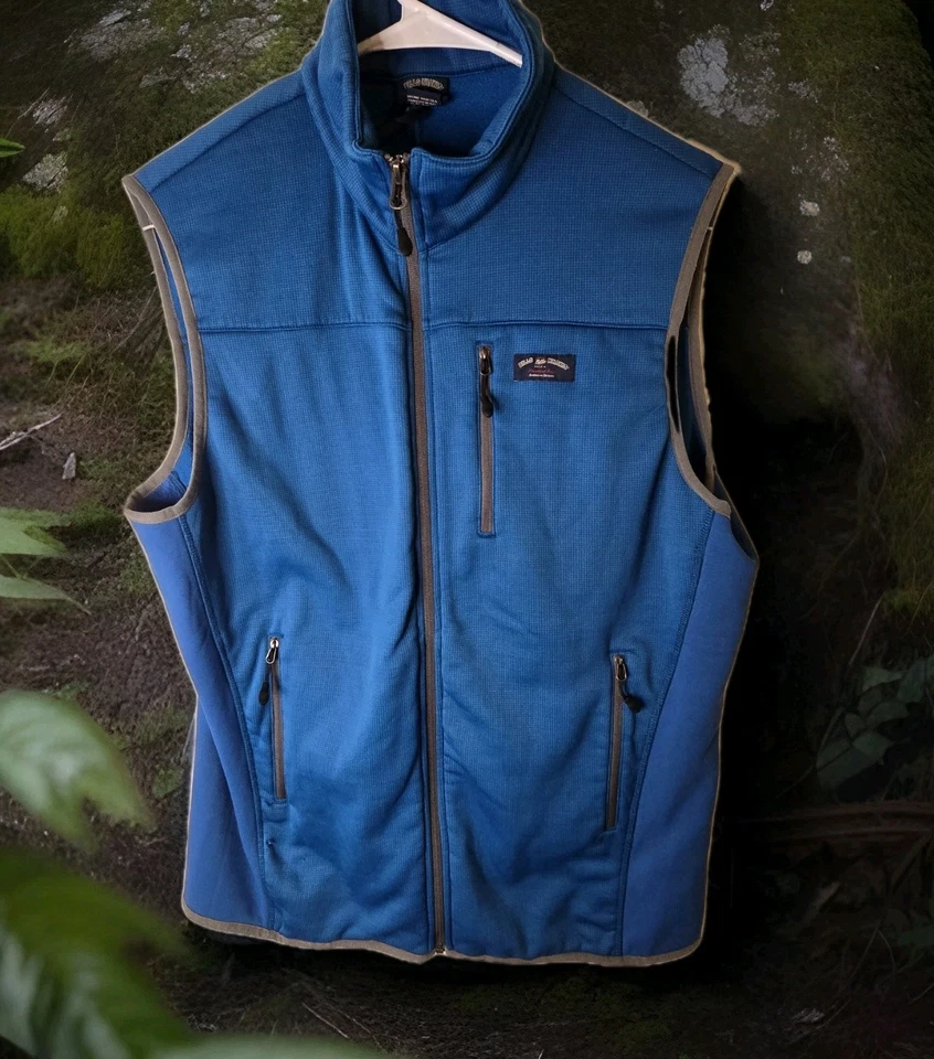 Chaleco Bills Khakis Para Hombres Grande Azul Teal Ropa de Trabajo Utilitaria Cremallera Completa Exterior Foto 1 de 4
