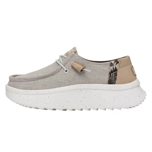 Zapatos informales tejidos para mujer Hey Dude Wendy Peak, naturales, con 7 - Imagen 1 de 6