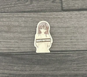 Calcomanía de pegatinas Waifu | Waifu Material Anime para niñas | ideal para botellas, computadoras portátiles, etc. - Imagen 1 de 3
