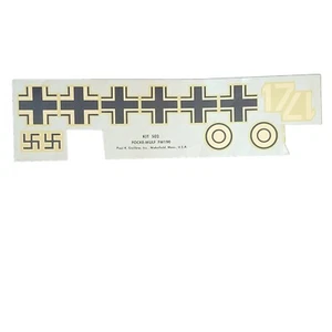 Kit modellino volante vintage Guillow'sBalsa Focke-Wulf FW-190 1976 decalcomanie di ricambio - Foto 1 di 1