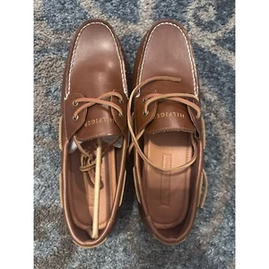 Tommy Hilfiger Bootsschuhe Braun Leder Halbschuhe Freizeit Herren Größe - Bild 1 von 5