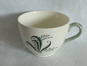SPODE COPELAND OLYMPUS TEA CUP BONE CHINA TEACUP IN GREEN WHITE AND BLACK - Picture 1 of 10