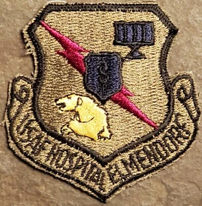 USAF AIR FORCE HOSPITAL ELMENDORF AFB, ALASKA SUBDUED ORIGINAL VINTAGE MILITARY  - Picture 1 of 2