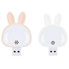 2Pcs USB Reading Lamp, Bunny Night Light,  Voice 3 Color Desk Lamp for1214