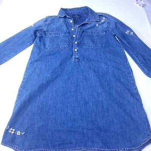 Lucky Brand Popover Denim Jeans Dress - Picture 1 of 12