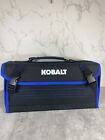 Kobalt Folding Tool Bag Utility Organizer Case Multi Pocket Blue Canvas