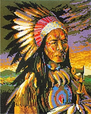 Mini Stecksystem Indianer ca. 9.000 Teile mit XXL-Steckvorlage Nr. 41203 - Bild 1 von 4