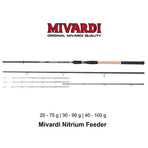 Feederrute 3-teilig Mivardi Nitrium 3,30 - 3,90 m inkl. 3 Spitzen Feeder Rute - Bild 1 von 30