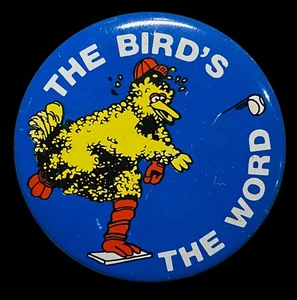 Prendedor de colección Detriot Tigers The Bird's the Word Mark Fidrych años 70, Plaza Sésamo - Imagen 1 de 2