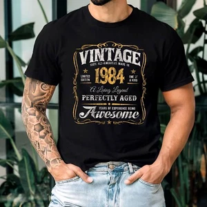 Vintage 1984 Classic 40th Birthday All Original Unisex T-Shirt Gift for All - Picture 1 of 8