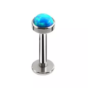 Opal-Lippensteg-Labret-Ring Mit Innengewinde Für Ohr-Tragus-Knorpel- æ - Bild 1 von 18