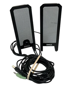 Dell USB Computer Speakers - Wired Black & Silver Model CN-0JH995. C218 - Picture 1 of 7