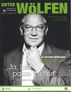 Programm VfL Wolfsburg - FC Bayern München 13.08.2011 - 1. Liga 2011/2012 - Bild 1 von 1