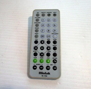 MINTEK RC-1700 Replacement Remote control For Portable DVD Player - Imagen 1 de 1