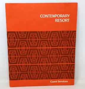 Vintage 1974 Walt Disney World Contemporary Resort Hotel Guest Services Folder - Picture 1 of 6