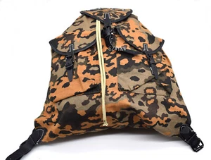 WW2 German Army Heer Mountain Troops Autumn OAK Canvas Rucksack Backpack Replica - Picture 1 of 12