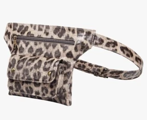 Wild Cat Belt Waist Bag Leopard Print Fanny Pack Crossbody Purse Phone Holder - Picture 1 of 5