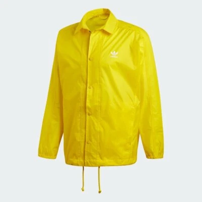 MENS ADIDAS ORIGINALS Trefoil Coach Jacket Yellow CW1315 L XL XXL 100%AUTHENTIC - Image 1 of 4