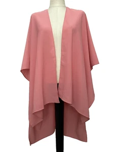 TIME AND TRU PINK knielanger Lagenlook Kimono Morgenmantel/Überzug Gr. OSFM* - Bild 1 von 6