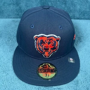 New Era 59FIFTY Chicago Bears Classic Blue Fitted Hat 7 1/8 - Picture 1 of 6