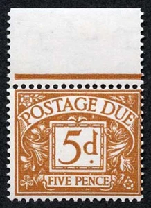 SGD52 1956 5d Brown-ochre Wmk Edwards Postage Due U/M - Picture 1 of 1