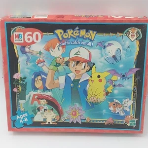 Vintage Pokemon Nintendo Gotta Catch ‘Em All 60 Piece Puzzle Pikachu Complete - Picture 1 of 8