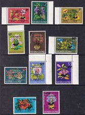 SIERRA LEONE 1966 WINSTON CHURCHILL / Sir MILTON MARGAI S'CHARGED SET OF ALL 11