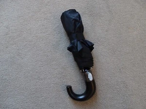 Totes Black auto open / close compact handbag briefcase umbrella - Picture 1 of 9