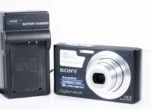 Sony Cyber-shot DSC-W610 14.1MP Digital Camera – Black, 4x Optical Zoom - Picture 1 of 6