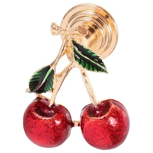 Cherry Handle Decorative Knobs for Dresser Drawer Pulls Vintage Style - Picture 1 of 12
