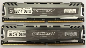 BALLISTIX GAMING RAM 16GB kit (2x8GB) DDR4 2400mhz CL16 1.2V for Desktop pc dimm - Picture 1 of 2