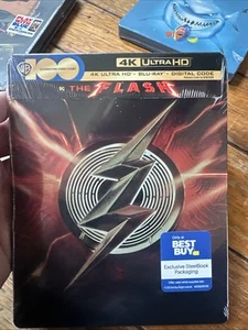 The Flash Best Buy Exclusive SteelBook Ultra HD 4k Blu-ray Set Sealed W/code - Picture 1 of 2