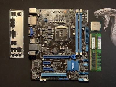 Scheda Madre  ASUS P8B75-M LX + CPU Intel Core i3-3240 + RAM DDR3 6GB - Immagine 1 di 4